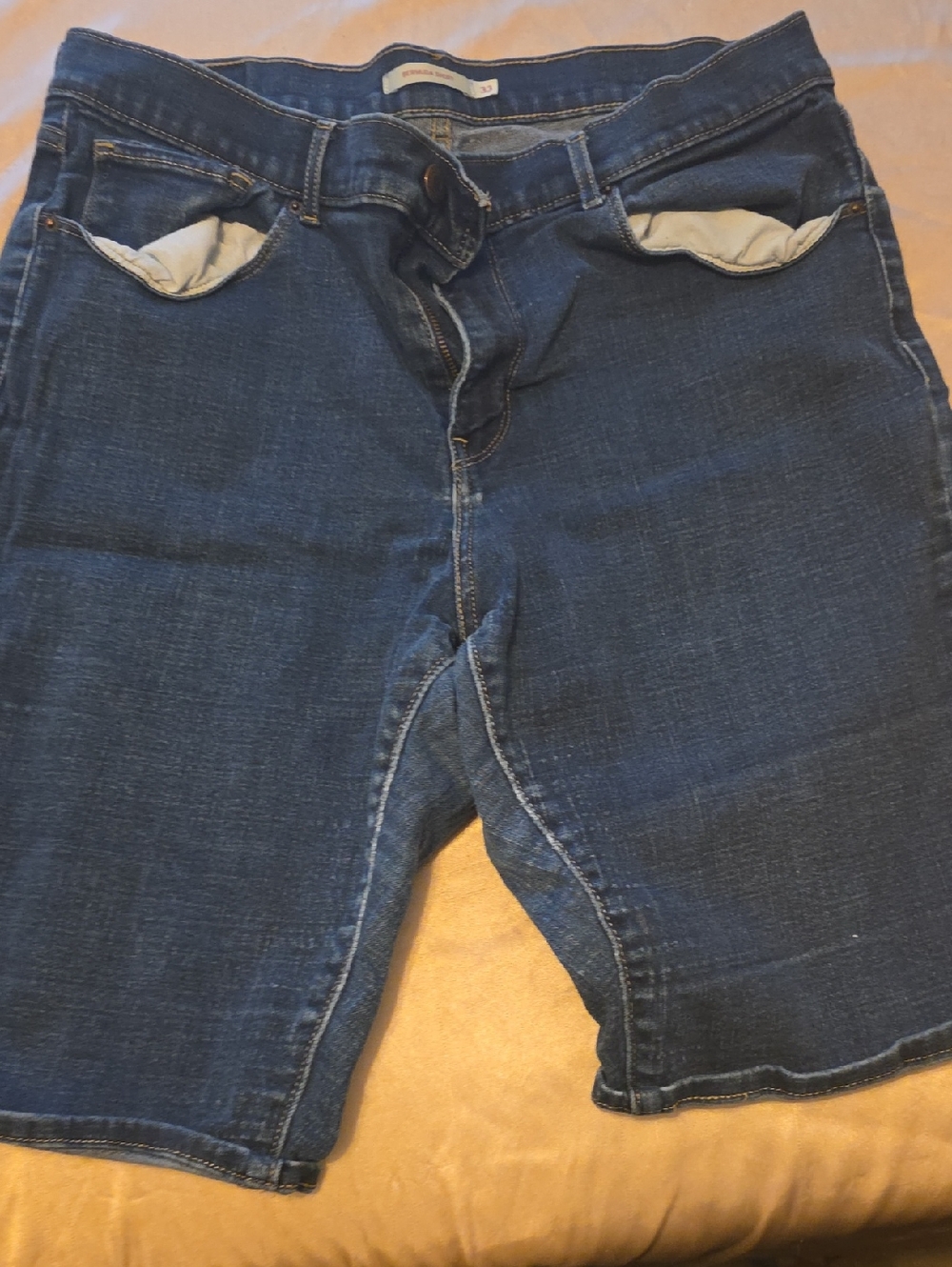 Levi's Dark Blue Denim Jean Shorts